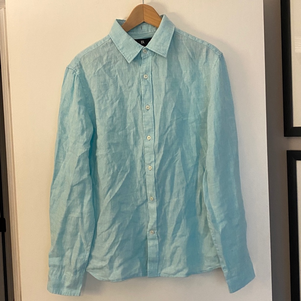 Banana Republic STANDARD-FIT LINEN SHIRT
Long Sleeve SIZE Medium Q13 - Picture 2 of 8